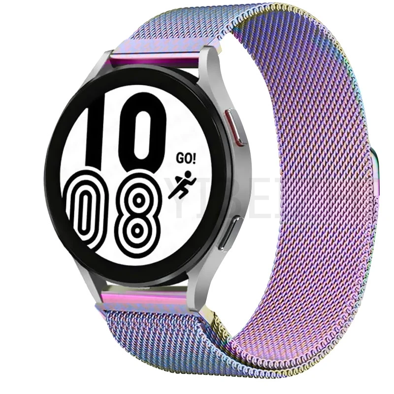 Cinturino per orologio 22mm 20mm per Samsung Galaxy Watch 4 classic/Active 2/3/gear s3 frontier Smartwatch braccialetto magnetico cinturino milanese_voghion.com