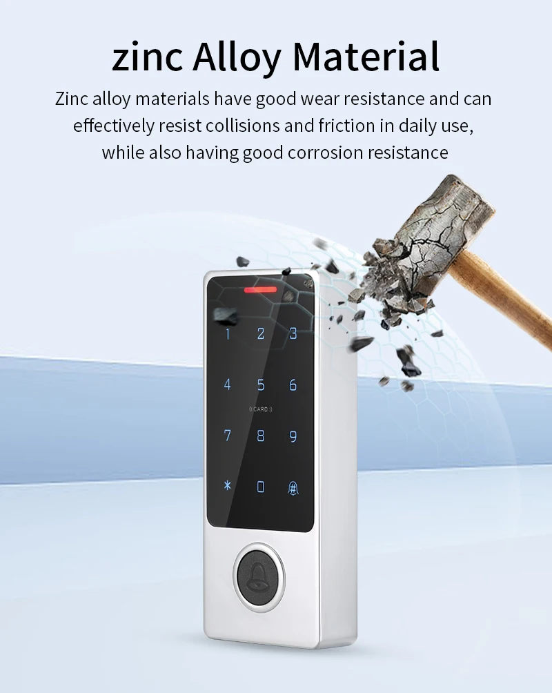 Sc782a543419f400c9e6a54e2c0c1335cr WIFI App Tuya Fingerprint Access Controller Keypad Metal Waterproof RFID Card Standalone Door Access Control System