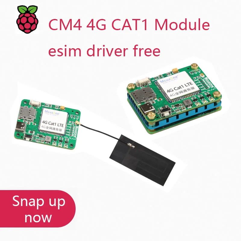 Modulo Cm4 4G Cat1, Driver Esim Gratuito Raspberry Pi,Nvidia Jetson Nano ,Orange Pi,Arm9,Uart O Usb Comm ,Ubuntu ,Rpi Os,Linux