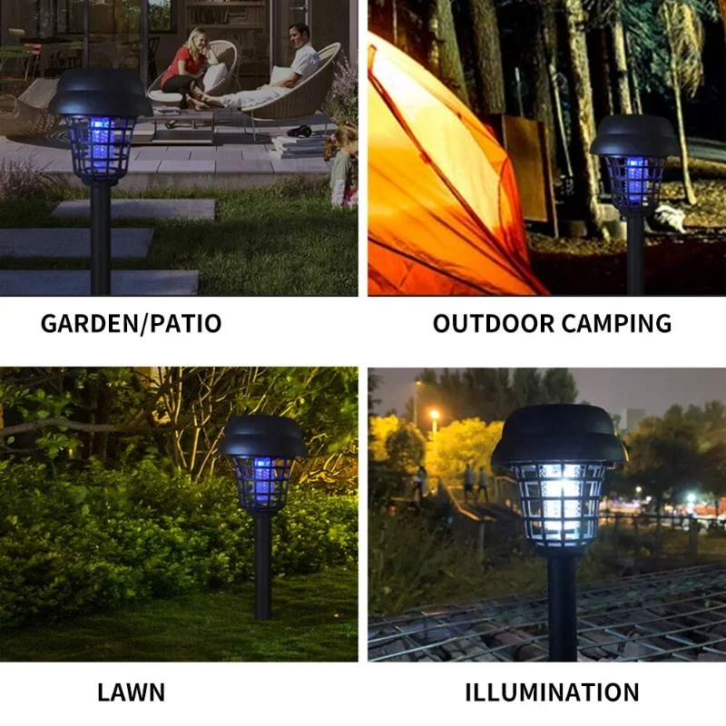 Outdoor solar mosquito lamp courtyard electric shock mosquito killer