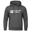 2024 New G-star RAM trendy fashion casual sportswear comfortable printed loose top pullover men's hooded sweatshirt street wear 5