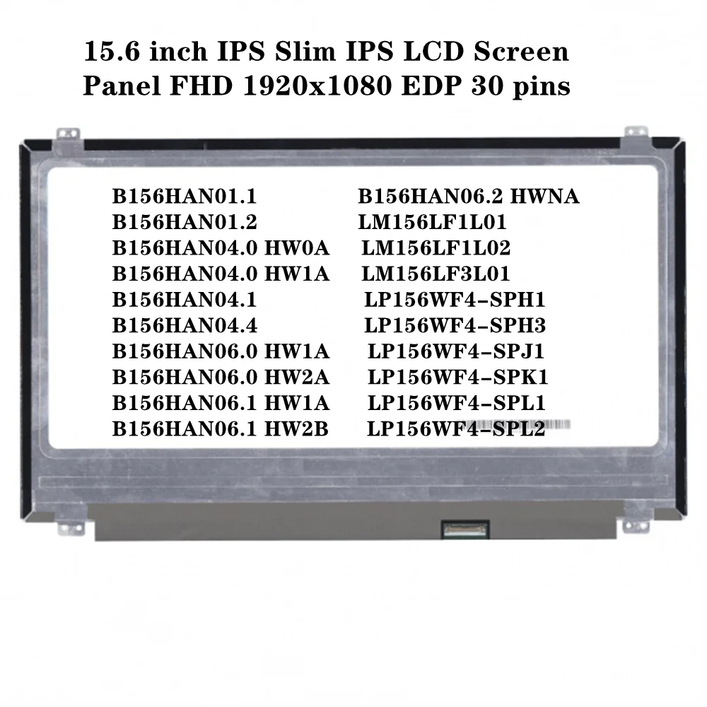 cd m² 72% ntsc b156han01.1 b156han01.2 b156han04.0 hw0a