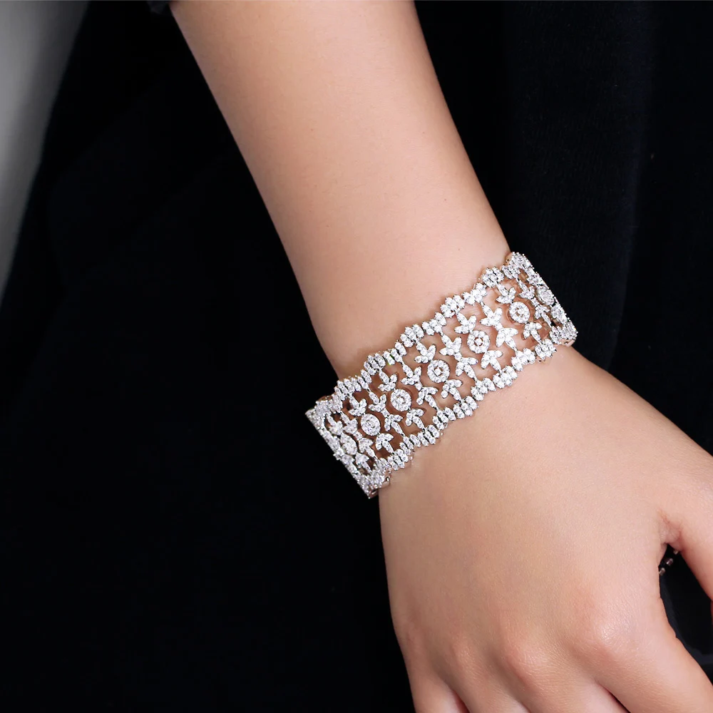 CWWZircons Micro Pave Full Cubic Zirconia Stones Wide Big