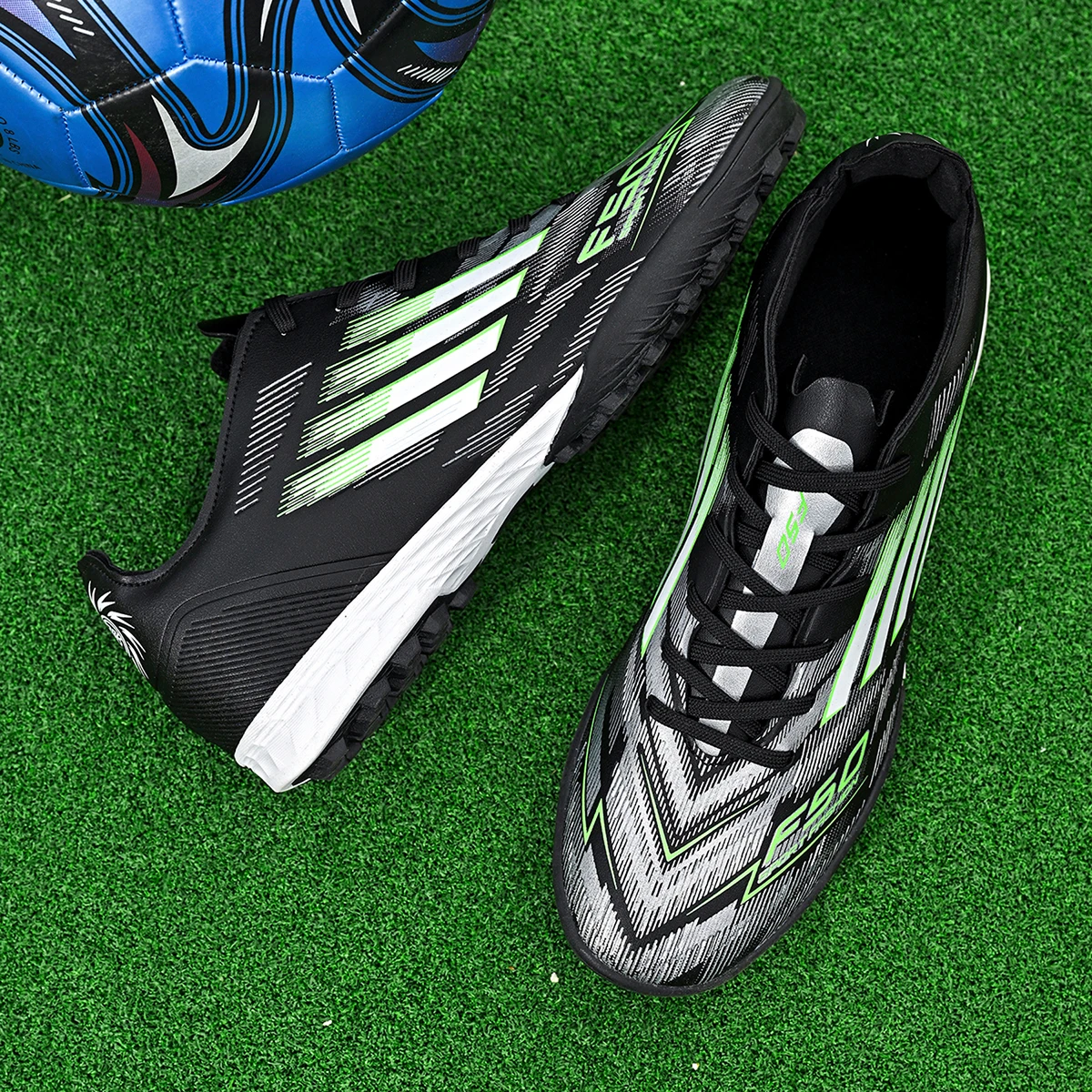 Chaussures de football légères homme TF crampons brisés - Protection renforcée des chevilles pour sports extérieurs