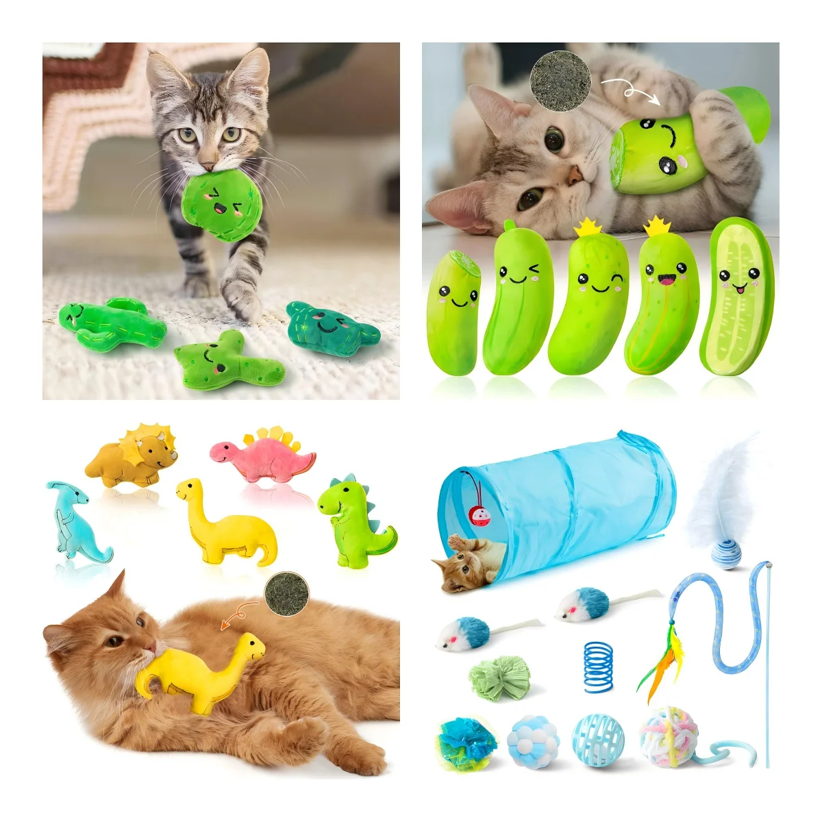 Brinquedos Para Gatos FOIMAS - 6 Peças Formato Faca - Com Erva-do-Gato
