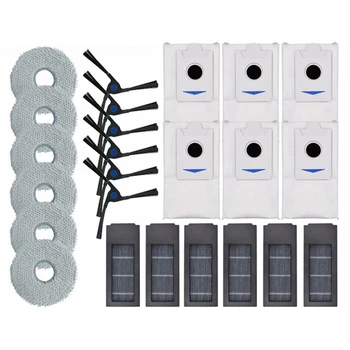 플라스틱 사이드 브러시 걸레 살균 헤파 필터 먼지 봉투, Ecovacs Deebot X2 / X2 Omni X2 Pro/DEX86 용