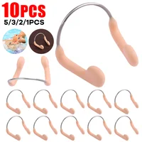 1-10PCS Soft Silicone Swimming Nose Clips Anti Choking Diving Surfing Nose Plugs Wire Nose Clip Underwater Nose Protection 1