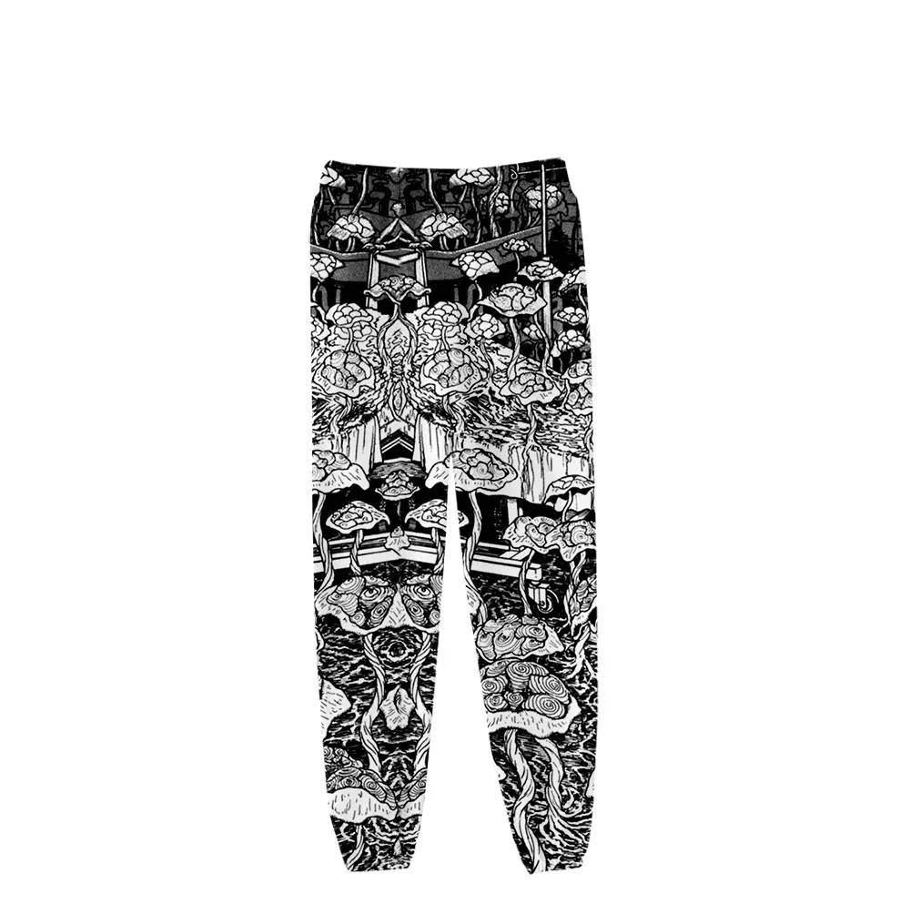 Japan Horror Manga Junji Ito Sweat Pants 3D Joggers Pants 