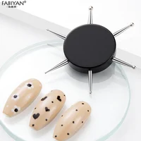 Stainless Steel Nail Art Dotting Rhinestone Flower Tools Painting Pen 6 In 1 1