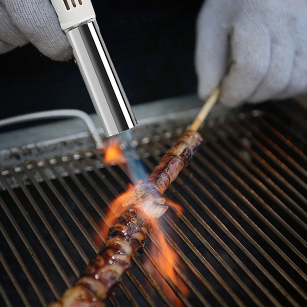 Flame Gun Welding Gas Torch Multifunctional Barbecue Torch Burner For Cooking Heating Tool BBQ Desserts Soldering Camping Tool