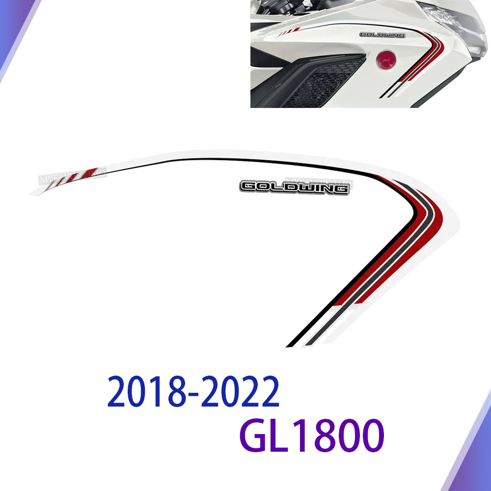 

For HONDA Goldwing GL1800 GL 1800 Luggage Trunk Stickers Tour Tank Pad Decal Fairing Fender Accessories 2018 2019 2020 2021 2022