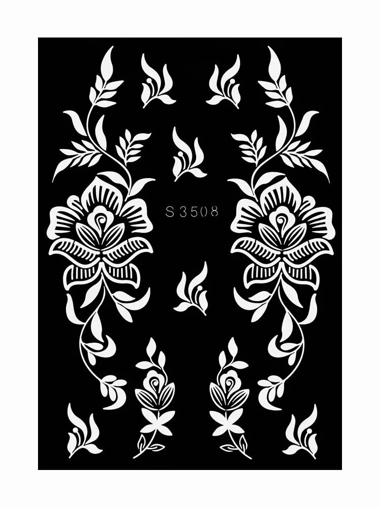 CrafTreat Lot De 2 Pochoirs à Motif Indien Pour Peinture Sur Bois, Mur