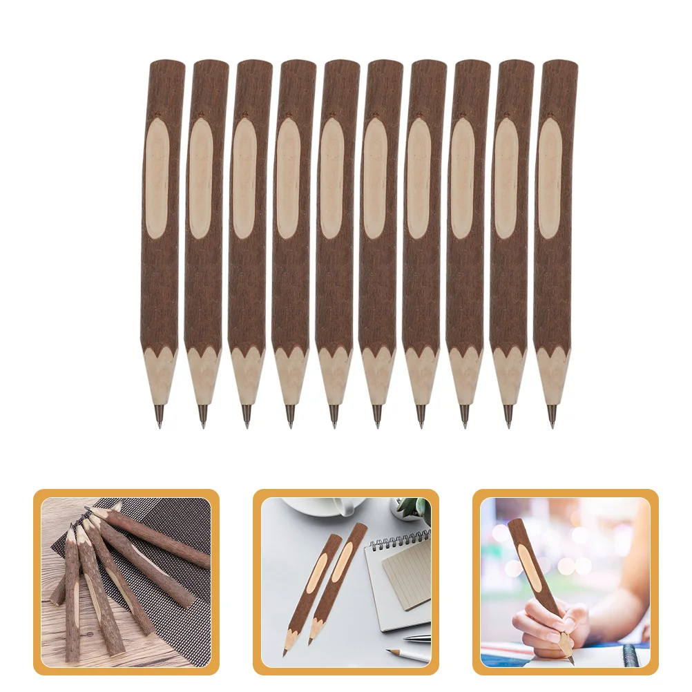 

10 Pcs Pencils for Kids Toddler Wooden Long Log Degradable Natural Students Drawing Erasable Short