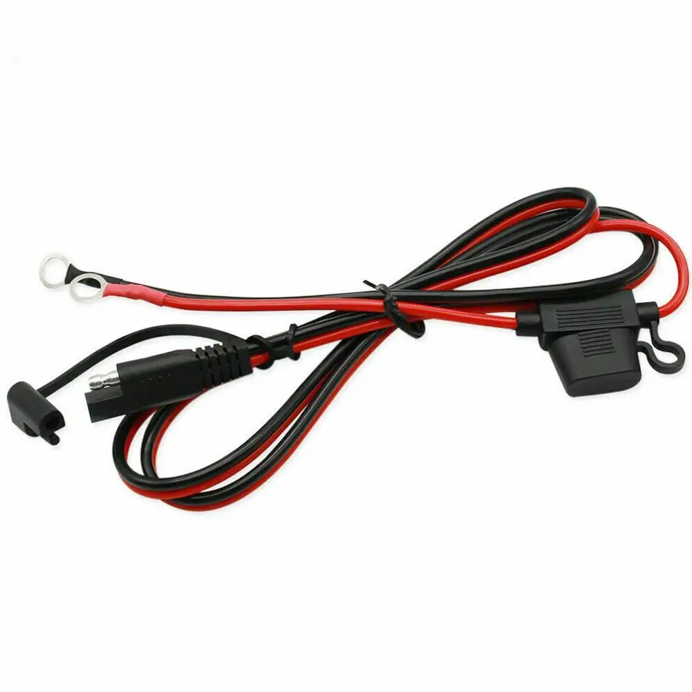 12V Battery Charger Cable For Motorcycle Battery Terminal SAE Quick Extension Cord Connector