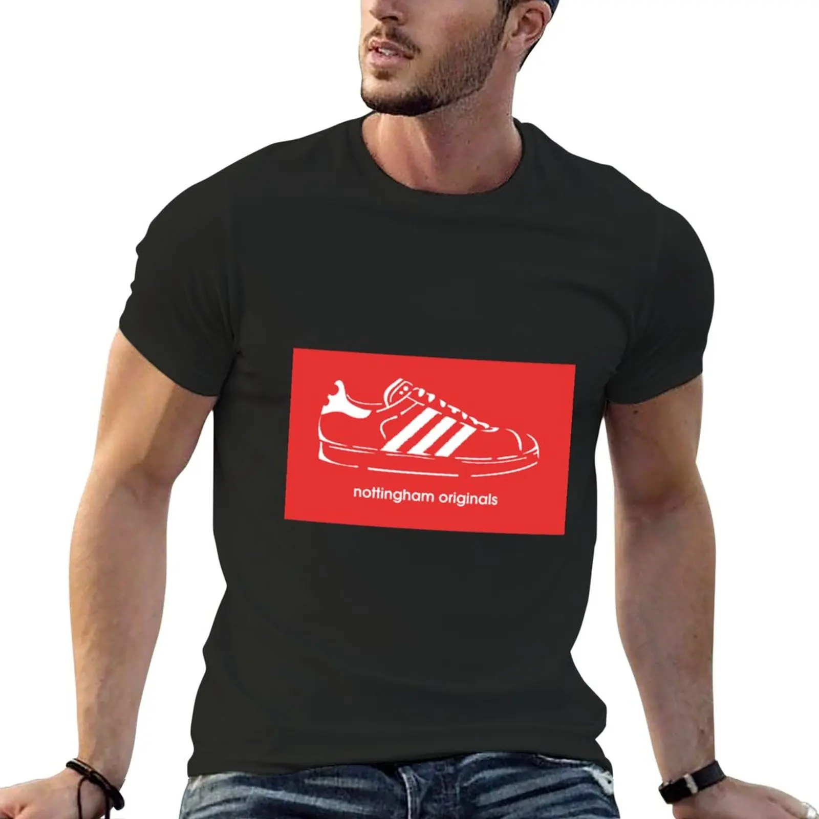 

Nottingham Originals T-Shirt plus sizes vintage clothes Men's cotton t-shirt