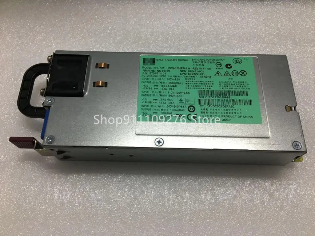 

Серверный блок питания 1200 Вт для HP DL580 G7, семейный блок питания для сервера 570451-001 570451-101