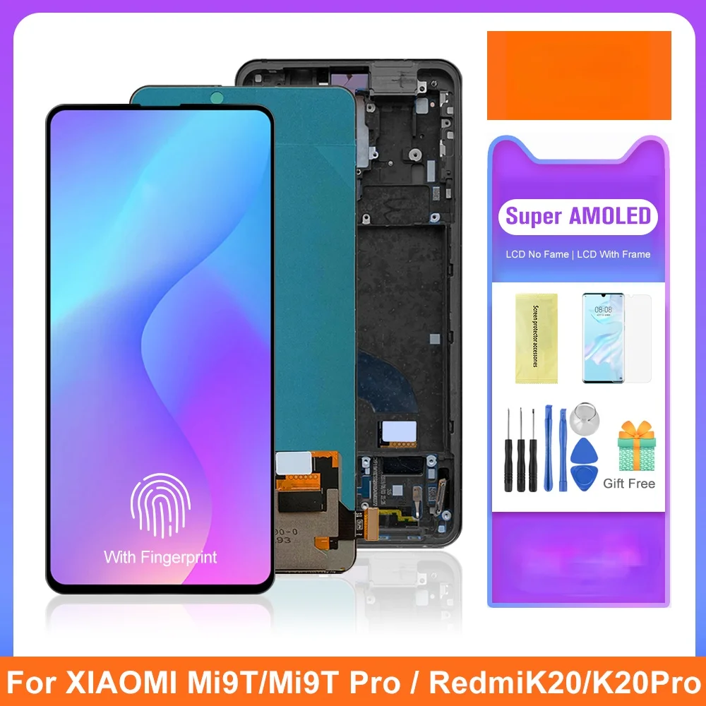 Xiaomi Mi 9T Pro Lcd 디스플레이 터치 스크린 디지타이저 어셈블리, Redmi K20 Pro RedmiK20 ...