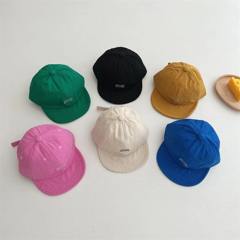 Candy Color Baby Baseball Cap Simple Embroidered Snapback Hat for ...