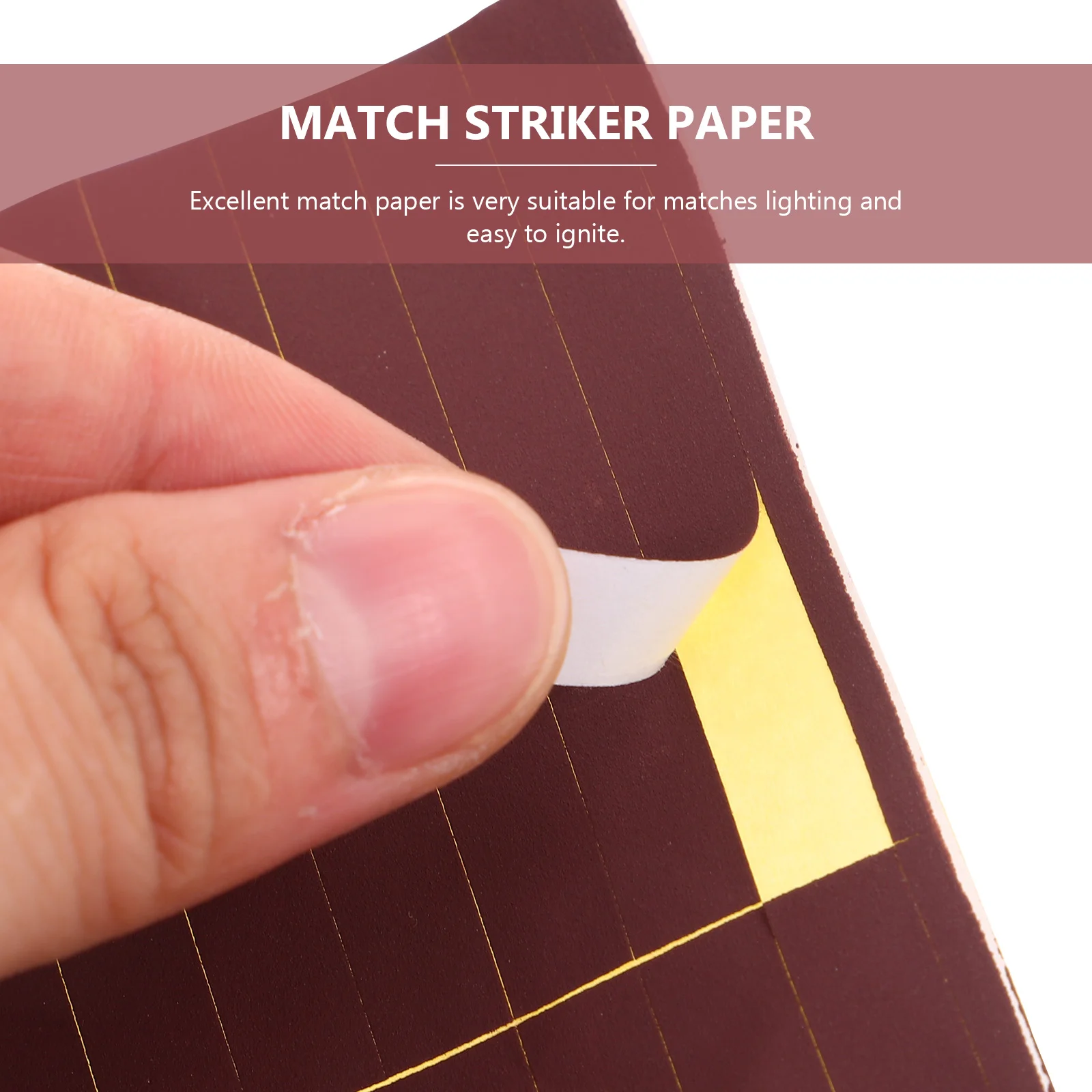 Match Striker Paper Phosphorus Rub Adhesive Supplies Binders Matches Stickers Striker Bulk Strips Manual