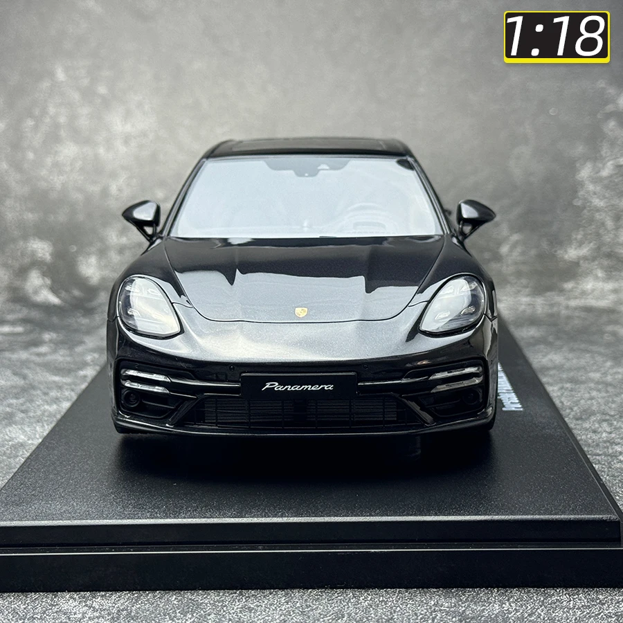 Miniature GT Spirit – Porsche Panamera Turbo S Sport Granturismo – 1/18 – Gris Foncé – 2021