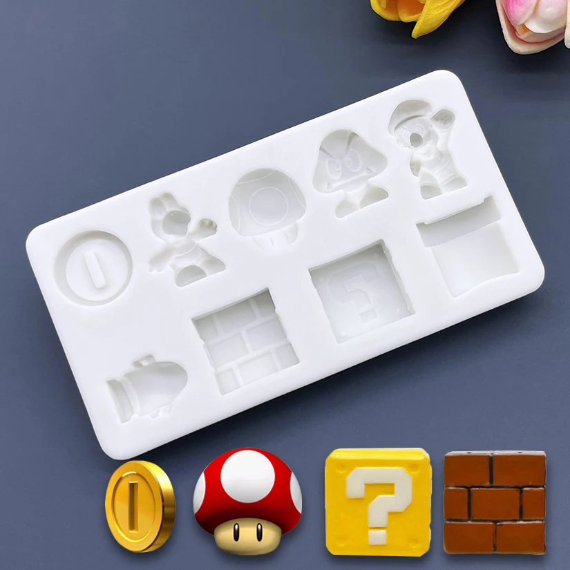 Cartoon Silicone Sugarcraft Mold Resin Tools Cupcake Baking Mould Fondant Cake Decorating Tools