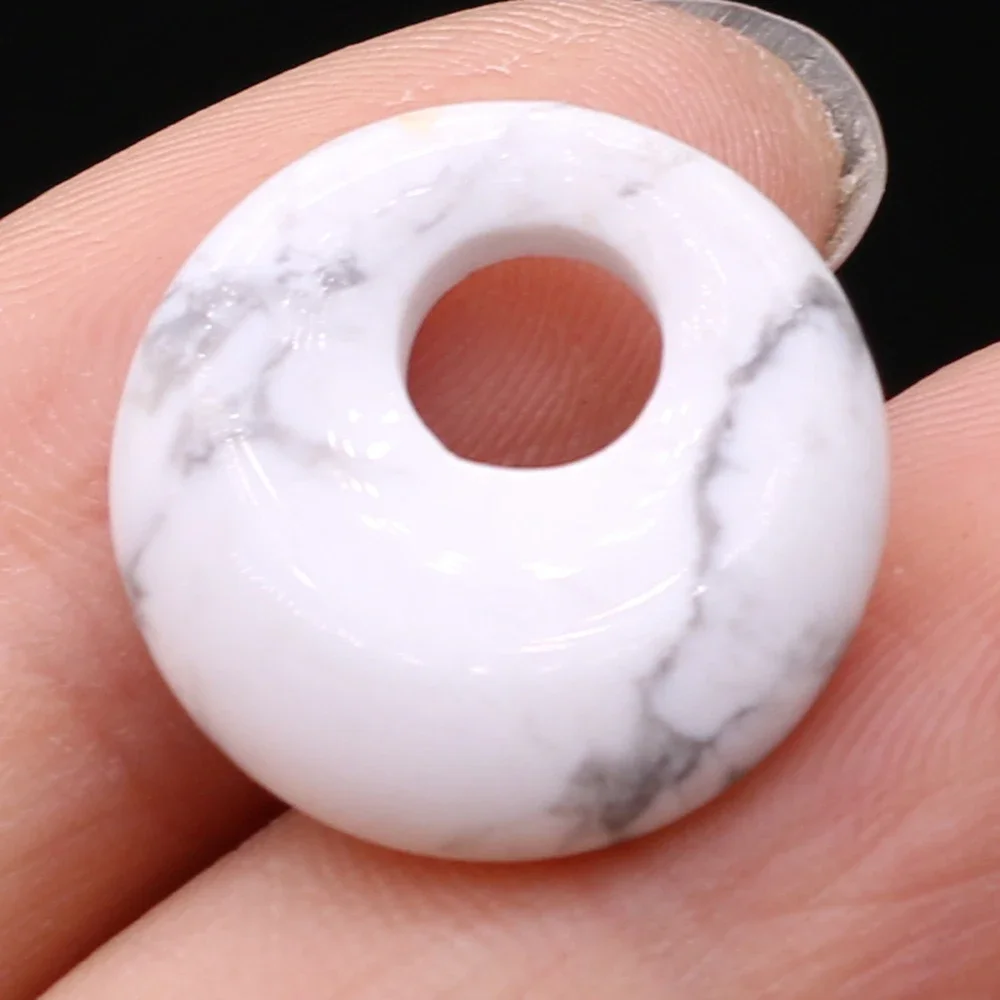 Natural Stone Beads Semi-precious Stones Round Big Hole Beads for Jewelry Making DIY Necklace Bracelet Earrings Accessories18mm