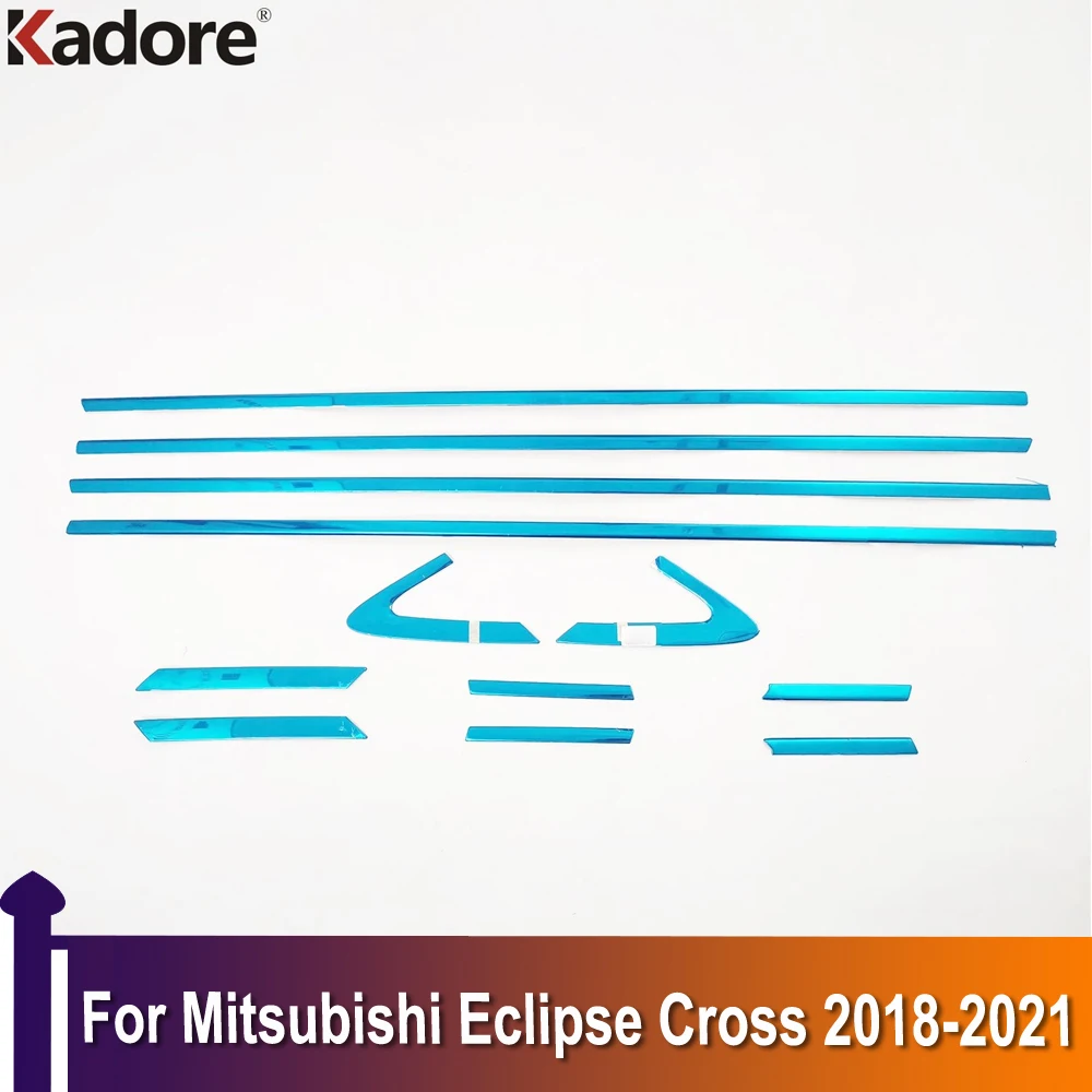 

For Mitsubishi Eclipse Cross 2018-2021 Side Door Window Bottom Strips Trim Auto Exterior Car Accessories Stainless Steel