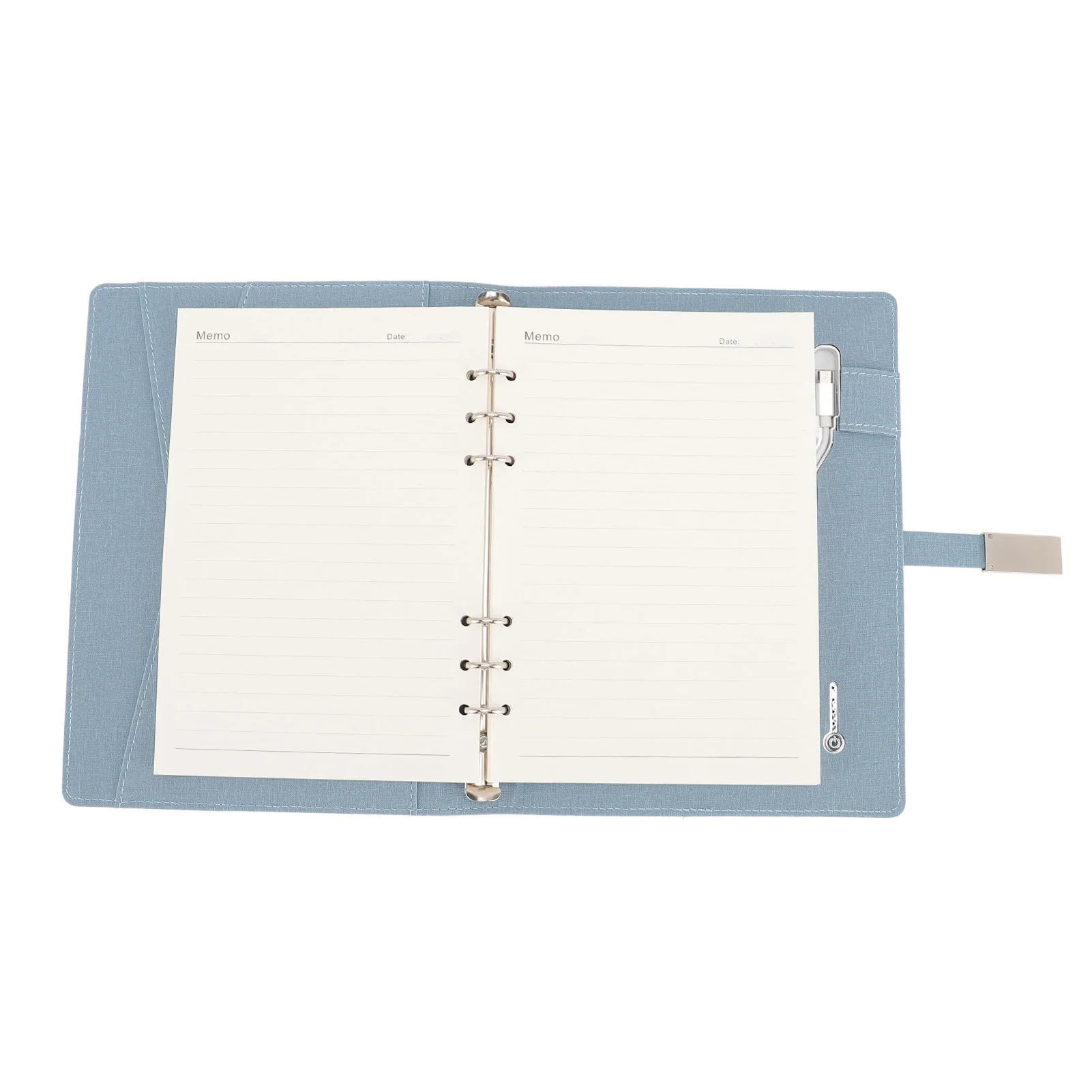 무선 충전 스마트 노트북 160페이지 8000mAh USB 플래시 드라이브 비즈니스 미팅 일상 학습 A5 사이즈