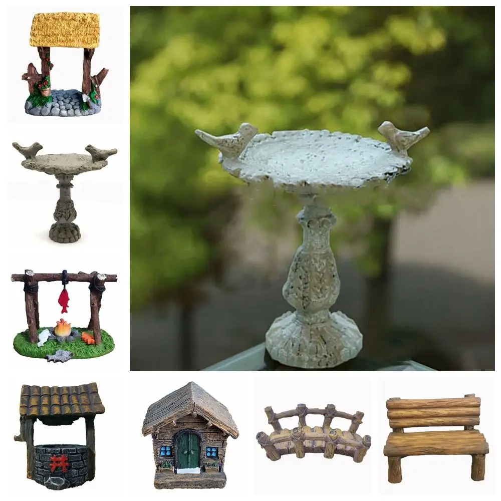 

Craft Miniatures Arch Figurines Fairy Garden Ornament Resin Simulation Farm House Sand Table Decoration Doll Accessories