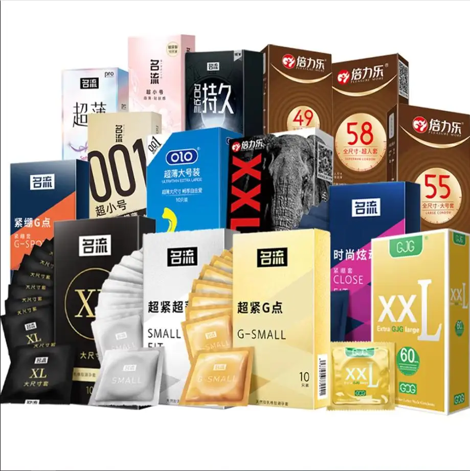 50pcs Condoms for Men Ultra Thin 45-60mm Natural Latex Lubricated Cock Condom Intimate Penis Cock Sleeve for Adults 18 Sex Toys 1