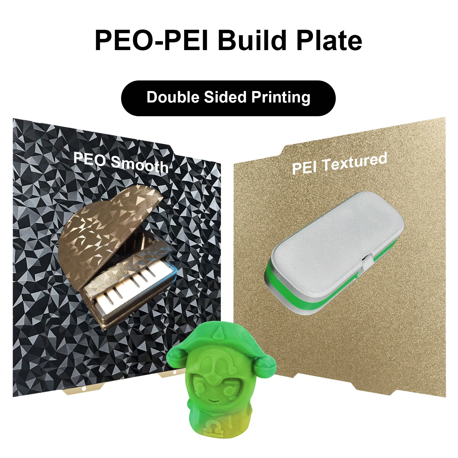 Bambu Textured Pei Double-Sided PEI+PEO Build Plate 184x184mm For Bambu ...