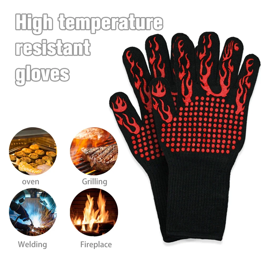 Premium Heat-Resistant BBQ and Oven Gloves for Safe Grilling and Baking