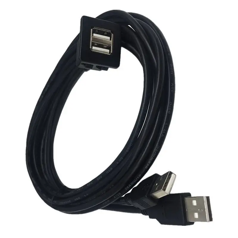 Cabo de extensão USB Dual Port impermeável,