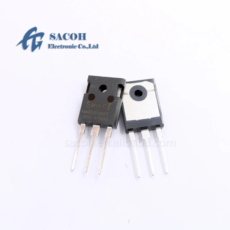 

10Pcs MBR30100PT or MBR30100WT or V30100P TO-247/TO-3P 30A 100V Schottky Barrier Diode