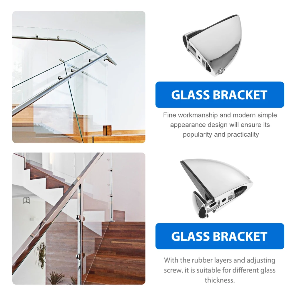 Description Picture 4 of item1/2pcs Glass Clip Mirror Holder Mounting Clamp Adjustable Glass Shelf Holder Clip Mirror Buckle Metal Clamp Hardware Accessory