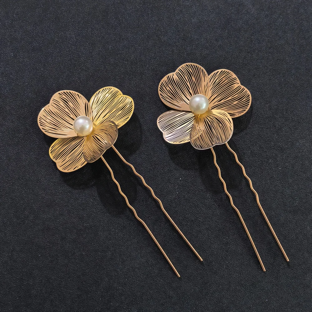 Modische Perlen-Haarspangen für Frauen und Mädchen, Hochzeits-Braut-Haarnadeln, luxuriöse Haarspangen, Braut-Haarnadeln, Haar-Accessoires zum Dekorieren – Detail 8