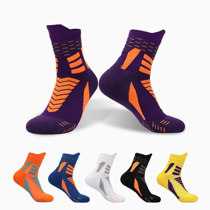

Hot Sell Professional Basketball Socks Sport For Men Outdoor Cycling Climbing Running Quick-drying Breathable Adult Non-slip