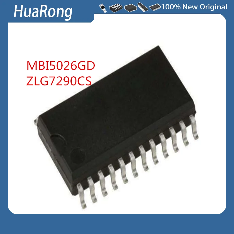 

5Pcs/Lot MBI5026GD MB15026GD ZLG7290CS -1.27MM SOP24