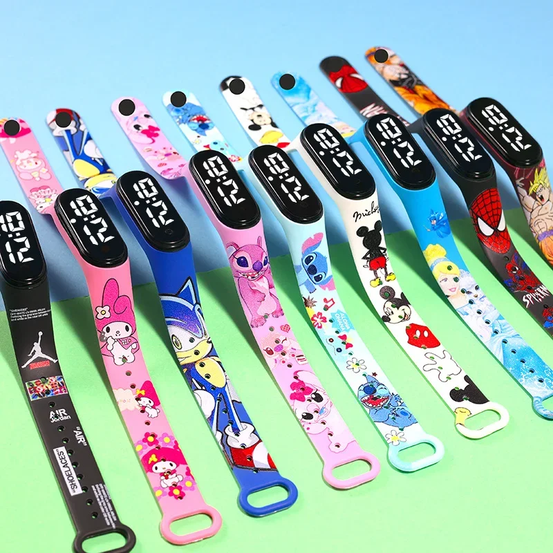 Animation cartoon printing electronic watch cute boys and girls personal waterproof