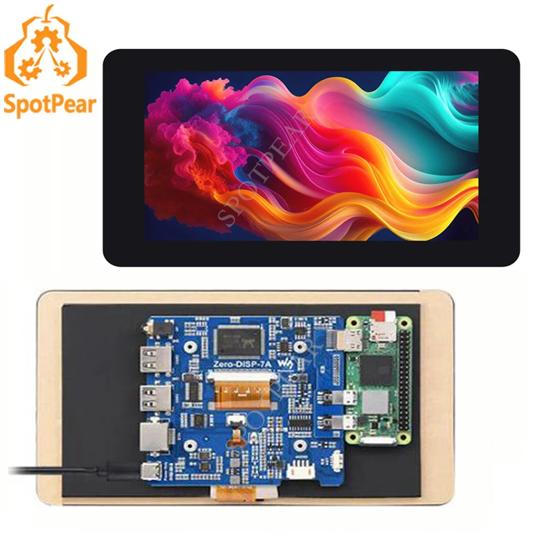 Raspberry pi Zero Polegadas Tela Lcd Touchscreen Capacitiva Ips Tela 1024 × 600 para Banana pi Zero Rj45 Usb Hub