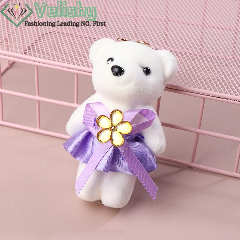

10PCS 10cm Diamond Bear Bouquet Small Bear Couple Bear Gift Packaging Wedding Gift Birthday Present