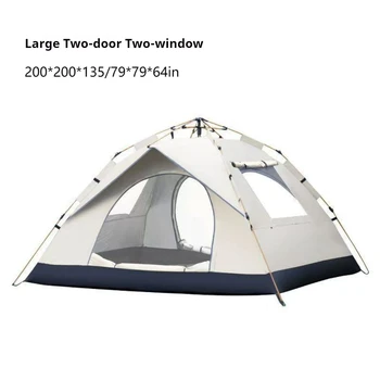 Automatic Quick-opening Tent Outdoor Self-driving Travel Camping Tent Automatic Quick-open Tent Two doors and two windows 6