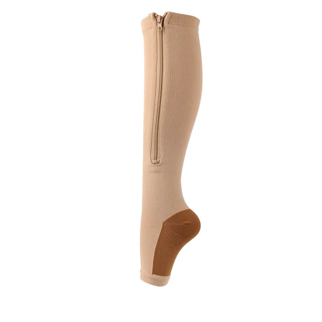 Copper Compression Sock Compression Stockings zipper compression sock with zip chaussette de compression medias de compresion d