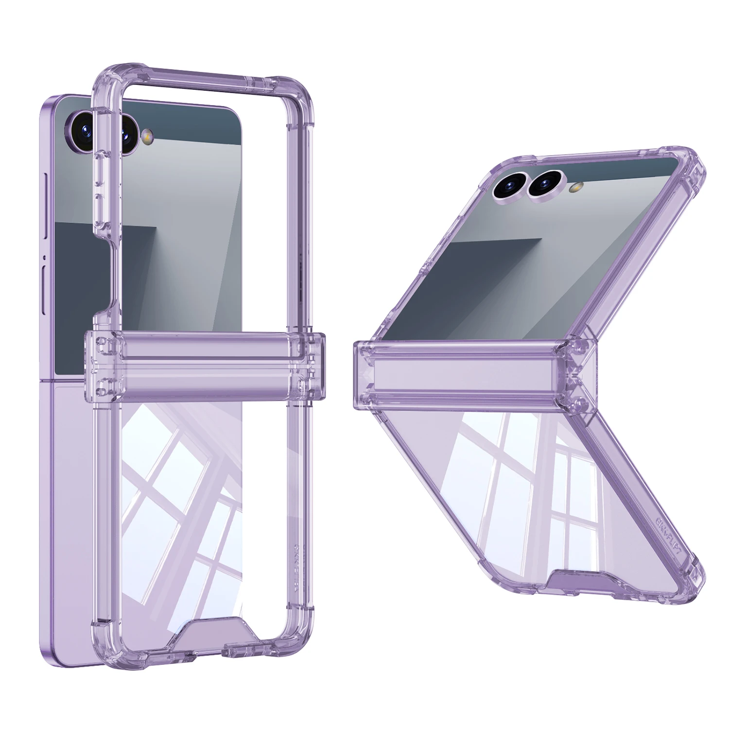 Durable Four-Corner Anti-Drop Transparent Hinged Phone Case