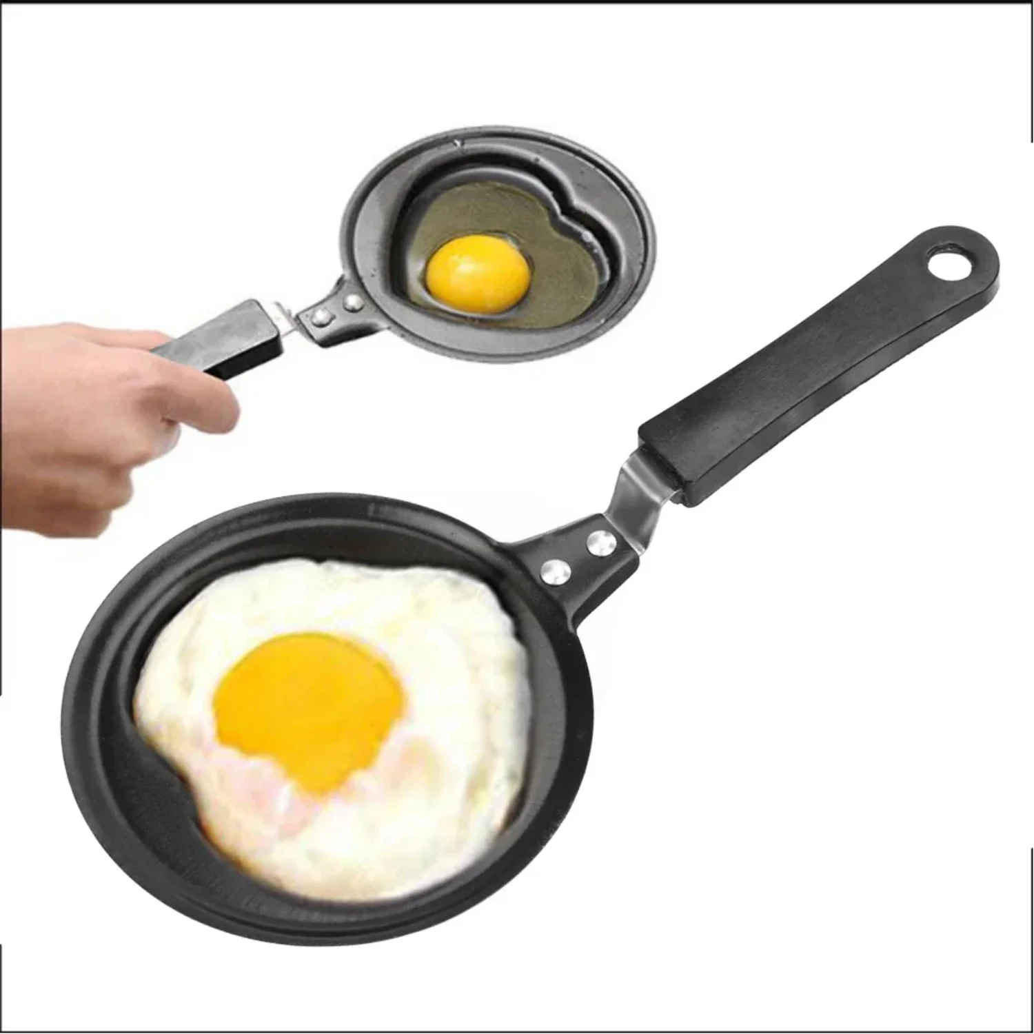 Hot Sale 1pc Mini Cute Breakfast Frying Pot Non-Stick Frying Pan Pancake Maker Kitchen Tools Mold Pan Flip Omelette Mold
