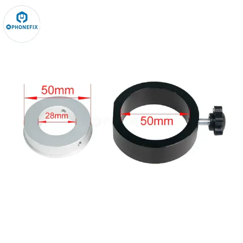 40mm 50mm Microscope Ring Adapter Monocular Lens Support Focusing ...