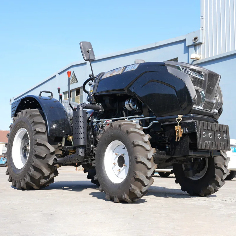 Hochwertiger Radtraktor für den Bauernhof, 4 x 4, hydrostatische Multifunktionstraktoren, Landwirtschaft, Diesel, 4 Räder, kompakter Traktor