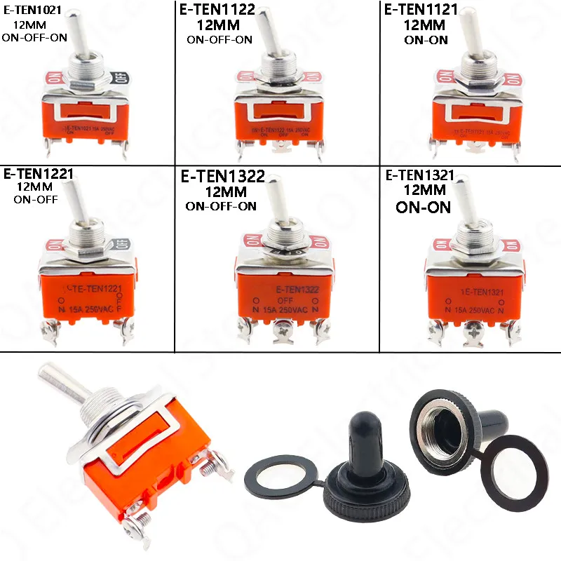 1pcs New High Quality 15A 250V SPST 2 4 6 Terminal ON OFF Toggle Switch ...