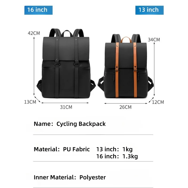 Unisex Waterproof Travel Backpack, Business, Daily Leisure, Urban Carry On School Bags, Laptop Backpack, Minimalism