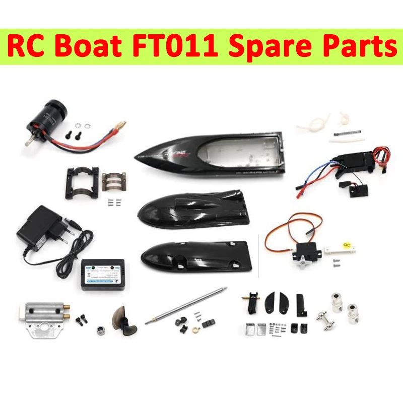Feilun FT011 RC Boat Spare Part Body Shell Charger Servo Tail Rotor